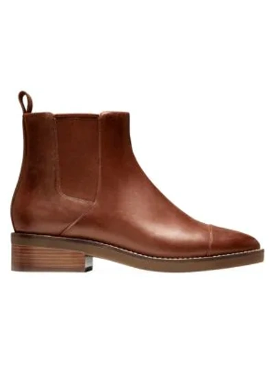 Cole Haan Mara Grand Leather Chelsea Boots In Brown
