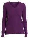 SAKS FIFTH AVENUE WOMEN'S COLLECTION CASHMERE V-NECK SWEATER,0400094223429