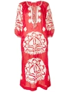 VITA KIN shalimar midi dress red white
