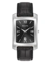 BULOVA Classic Stainless Steel Leather Strap Watch