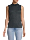 RAG & BONE RAINA METALLIC TANK TOP,0400011034986