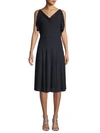 VALENTINO COWLNECK STRETCH-SILK KNEE-LENGTH DRESS,0400011377533