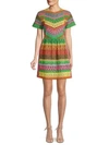 VALENTINO EMBROIDERED MINI DRESS,0400011370168