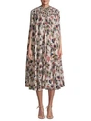 VALENTINO Printed Silk Tent Dress