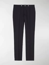 BURBERRY CLASSIC FIT TRIPLE STUD WOOL MOHAIR TAILORED TROUSERS,801239814061820