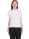 THOM BROWNE T-SHIRT IN WHITE COTTON,11014173
