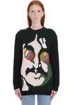 STELLA MCCARTNEY JOHN LENNON KNITWEAR IN GREEN WOOL,11014143