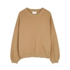 AMERICAN VINTAGE KINOUBA CAMEL COTTON SWEATSHIRT