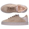 AGL ATTILIO GIUSTI LEOMBRUNI SNEAKER LOW D925213 VELOURSLEDER GLITZER ROSA TAUPE