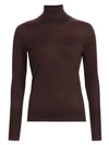 Saks Fifth Avenue Women's Collection Cashmere Turtleneck Sweater In Espresso