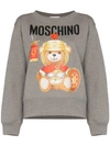 Moschino Sweatshirt Mit Römer-teddy In 2507 Grey