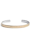 Anna Beck Hammered Skinny Cuff In Gold