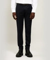 Paul Smith Wool And Cashmere-blend Turn-up Trousers In Blue Marine