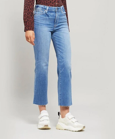 Paige Atley Ankle Flare Jeans In Blue