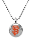 ALEX WOO SAN FRANCISCO GIANTS 16" PENDANT NECKLACE IN STERLING SILVER