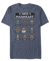Nintendo Men's Mario Kart Racers Ready Short Sleeve T-shirt In Nvy Htr