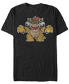 Nintendo Men's Super Mario Just Bowser Short Sleeve T-shirts In Black