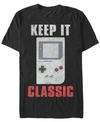 Nintendo Men's Game Boy Keep It Classic Short Sleeve T-shirt In Black