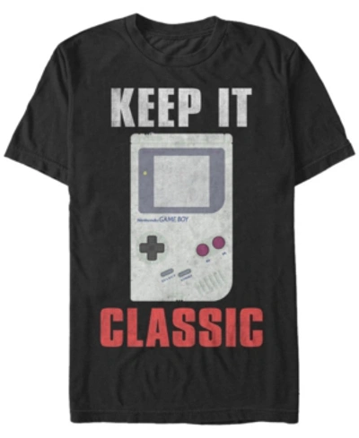 Nintendo Men's Game Boy Keep It Classic Short Sleeve T-shirt In Black