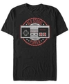 Nintendo Men's Classic Nes Controller Short Sleeve T-shirt In Black