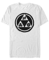 Nintendo Men's Legend Of Zelda Triforce Symbols Short Sleeve T-shirt In White