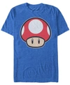 Nintendo Men's Super Mario Mushroom Short Sleeve T-shirt In Royal Heat