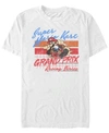 Nintendo Men's Mario Kart Grand Prix Racing Series Short Sleeve T-shirt In White