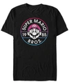 Nintendo Men's Super Mario Gradient Logo Short Sleeve T-shirt In Black