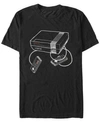 NINTENDO NINTENDO MEN'S CLASSIC NES CONSOLE SKETCH OUTLINE SHORT SLEEVE T-SHIRT