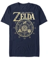 Nintendo Men's Legend Of Zelda Magic Circle Vector Short Sleeve T-shirt In Navy