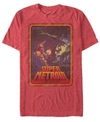 Nintendo Men's Metroid Playing Card Short Sleeve T-shirt In Red Heathe