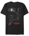 Nintendo Men's Nes Console Accessories Short Sleeve T-shirt In Black