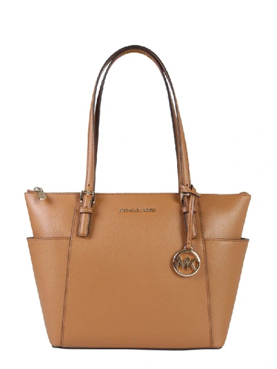 Michael Michael Kors Jet Set Item Tote Bag In Beige