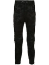 ANN DEMEULEMEESTER FLORAL JACQUARD SKINNY TROUSERS