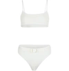 OFF-WHITE BELTED BIKINI,OWFA025E19E69077 100