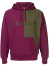 Supreme Split Old English Hoodie In Purple