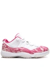 JORDAN AIR JORDAN 11 RETRO LOW "PINK SNAKESKIN" SNEAKERS