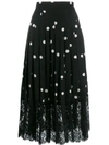 DOLCE & GABBANA POLKA DOT MIDI SKIRT