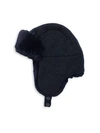 INVERNI Matilde Rabbit-Fur Lined Trapper Hat