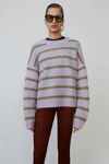 ACNE STUDIOS Striped sweater Lilac/mustard