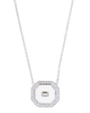 NIKOS KOULIS UNIVERSE OCTAGONAL 18K WHITE GOLD ENAMEL & DIAMOND NECKLACE,PROD150810228