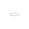 ZOË CHICCO 14CT YELLOW GOLD AND DIAMOND FIVE TINY PAVE RING