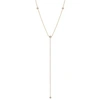 ZOË CHICCO 14CT YELLOW GOLD AND DIAMOND LARIAT NECKLACE,3099717