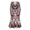 ALEXANDER MCQUEEN CRYSTAL-JACQUARD STRETCH-KNIT PENCIL SKIRT