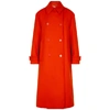STELLA MCCARTNEY Red double-breasted wool coat
