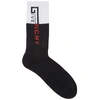 GIVENCHY Monochrome logo cotton-blend socks