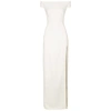 STELLA MCCARTNEY White embellished off-the-shoulder gown