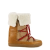 Isabel Marant Nowly Shearling-lined Textured-leather And Suede Snow Boots