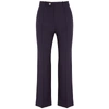 CHLOÉ NAVY CROPPED STRAIGHT-LEG TROUSERS