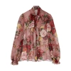 DOLCE & GABBANA Floral-print silk chiffon blouse